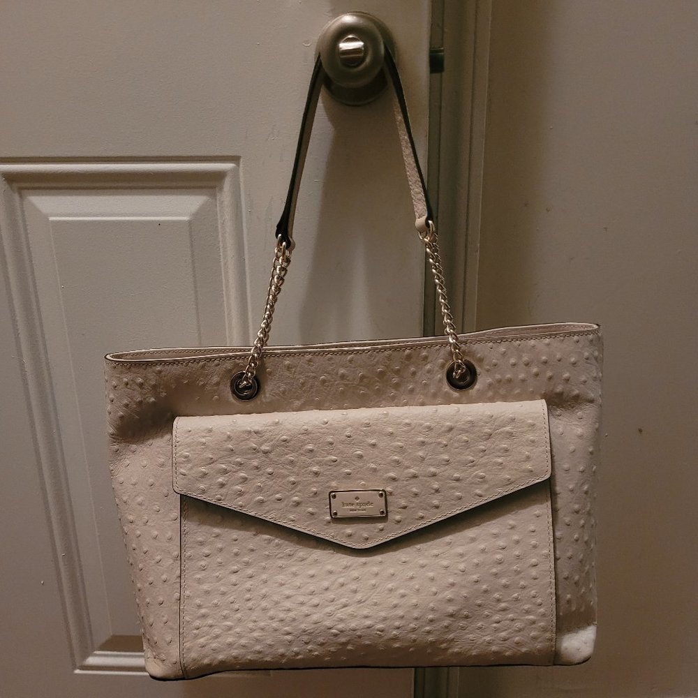 Winter white Kate Spade purse